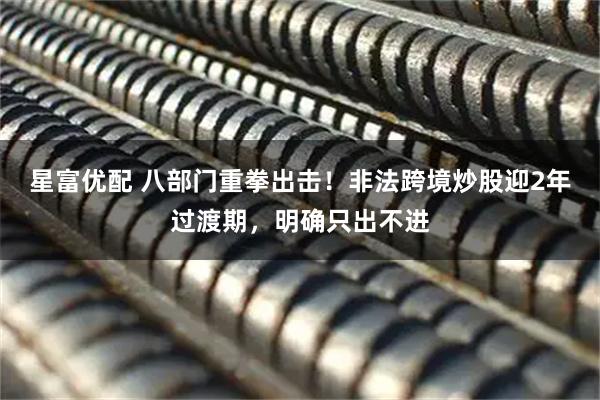 星富优配 八部门重拳出击！非法跨境炒股迎2年过渡期，明确只出不进
