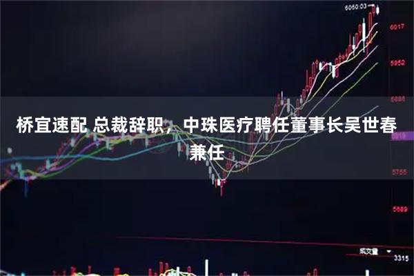 桥宜速配 总裁辞职，中珠医疗聘任董事长吴世春兼任
